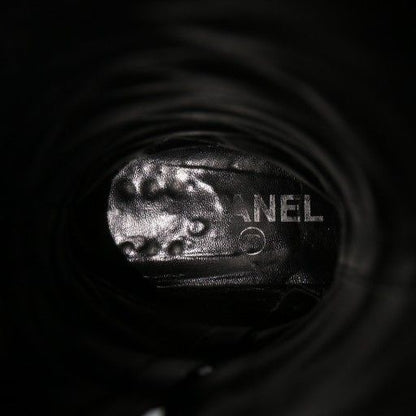 Chanel Long Boots Halaco Enamel Round Toe Side Zip Coco Mark 36 23cm (9.06in)