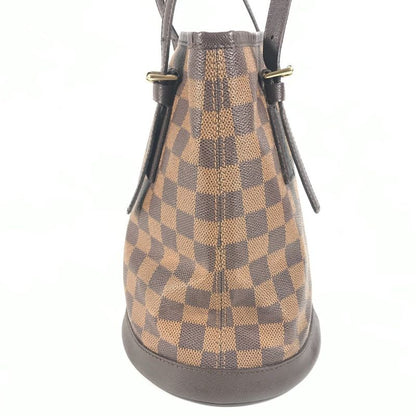 Louis Vuitton Shoulder Bag Marais With Pouch N42240 Damier Canvas Ebène Brown