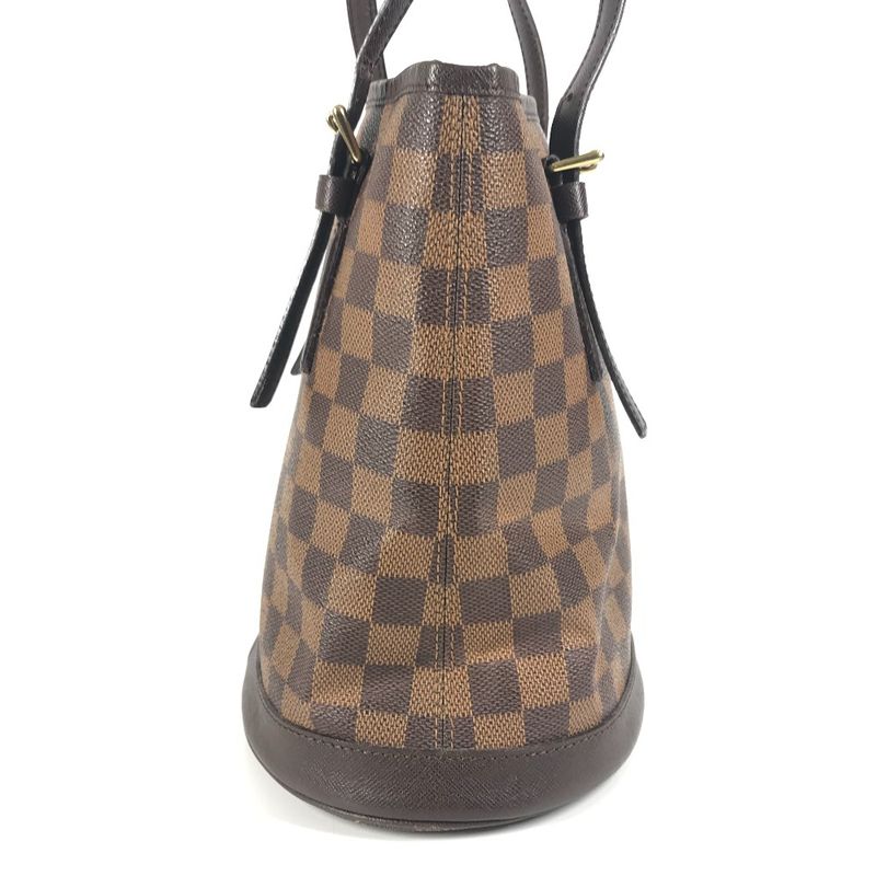Louis Vuitton Shoulder Bag Marais With Pouch N42240 Damier Canvas Ebène Brown