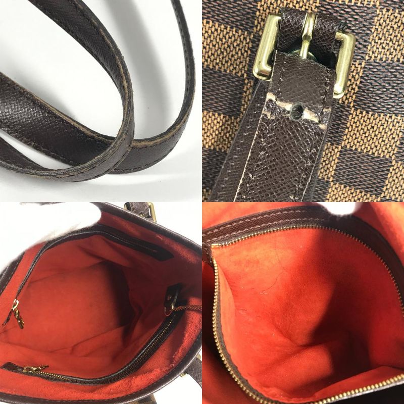 Louis Vuitton Shoulder Bag Marais With Pouch N42240 Damier Canvas Ebène Brown