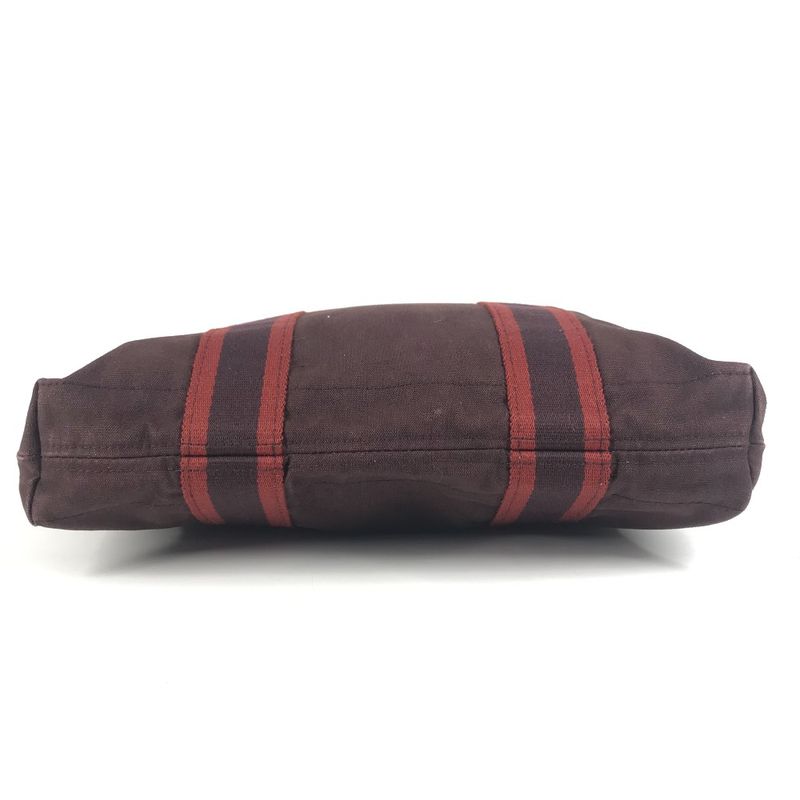 Hermes Handbag Fourre Tout Cabas Cotton Brown