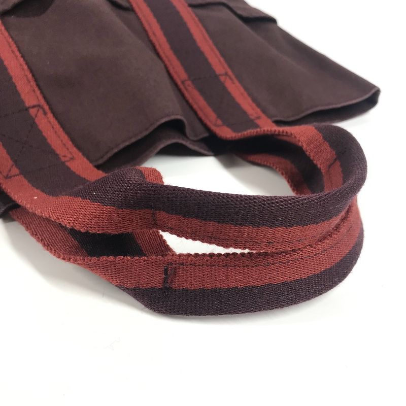 Hermes Handbag Fourre Tout Cabas Cotton Brown