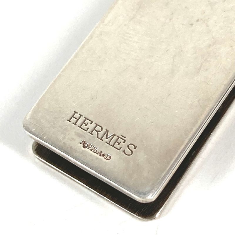 Hermes Money Clip Eclipse Ribbon Sv925 Silver