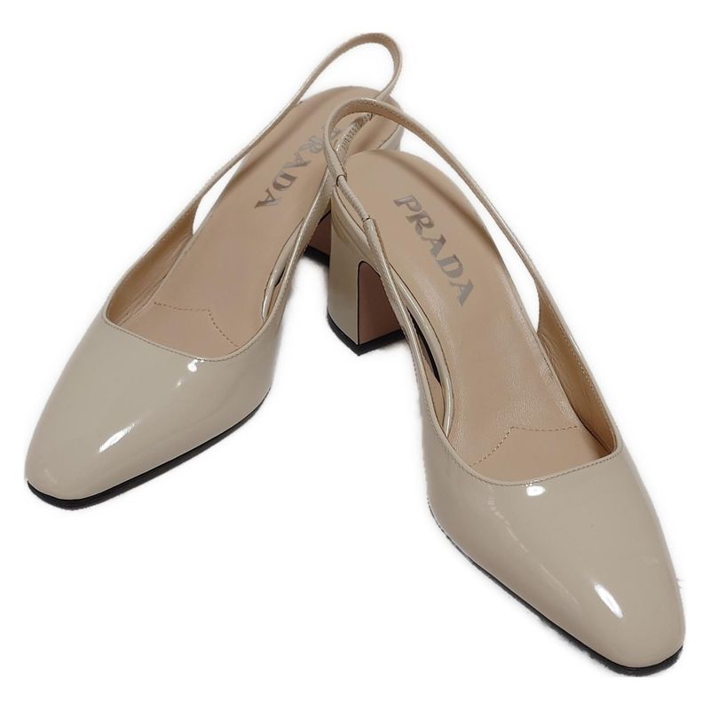 Prada Sandals 35 1 2 Womens - Ivory Outsole Reupholstered Leather