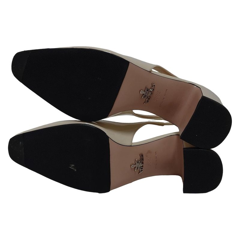 Prada Sandals 35 1 2 Womens - Ivory Outsole Reupholstered Leather