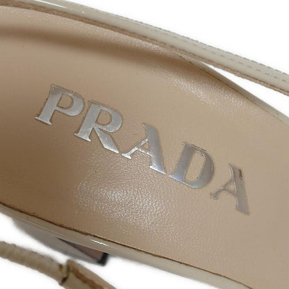 Prada Sandals 35 1 2 Womens - Ivory Outsole Reupholstered Leather