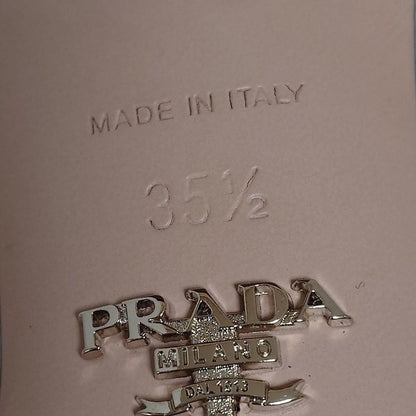 Prada Sandals 35 1 2 Womens - Ivory Outsole Reupholstered Leather