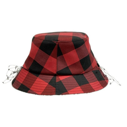 Dior Christian Dior Hat 58 Teddy-d Bob Hat 95tdd923g142 Red And Black Trotter