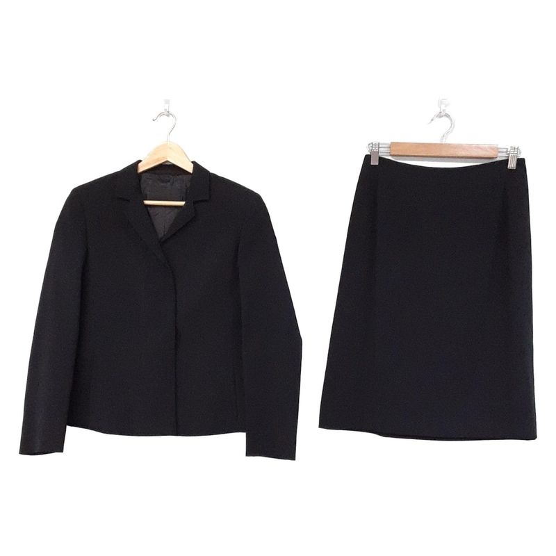 Prada Skirt Suit Women - Dark Navy Shoulder Pads