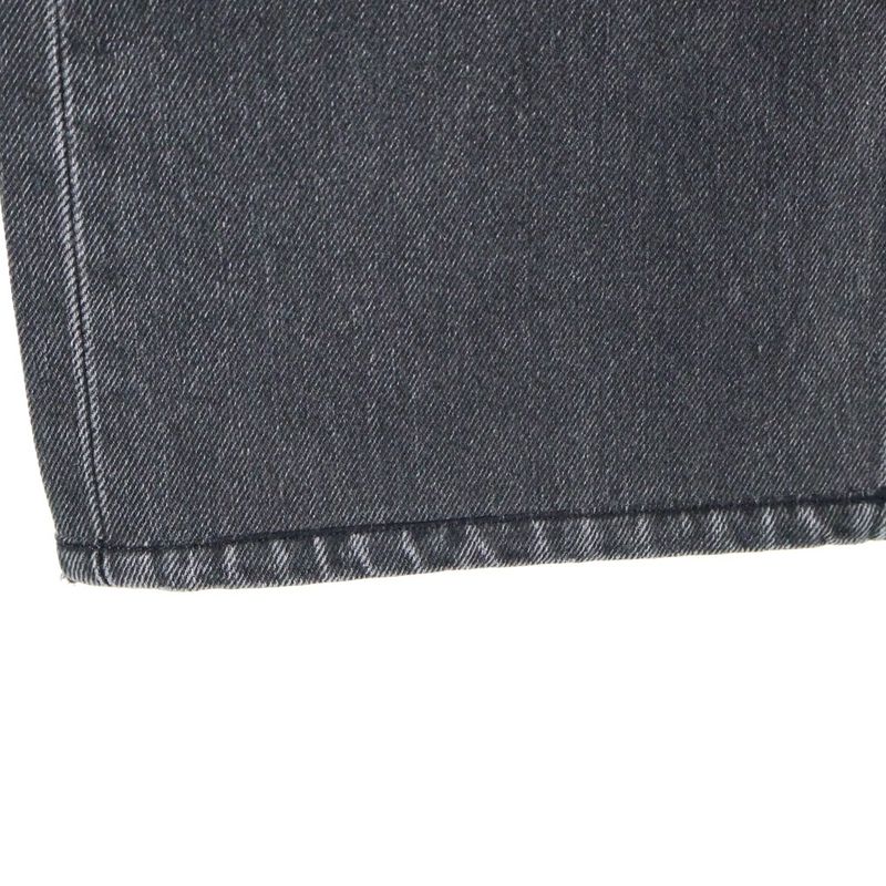 Celine M RE 002 Button Fly Black Denim Pants Jeans