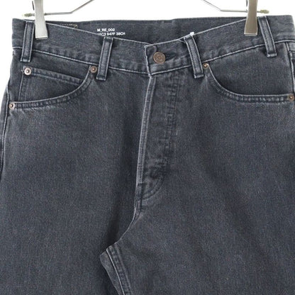 Celine M RE 002 Button Fly Black Denim Pants Jeans