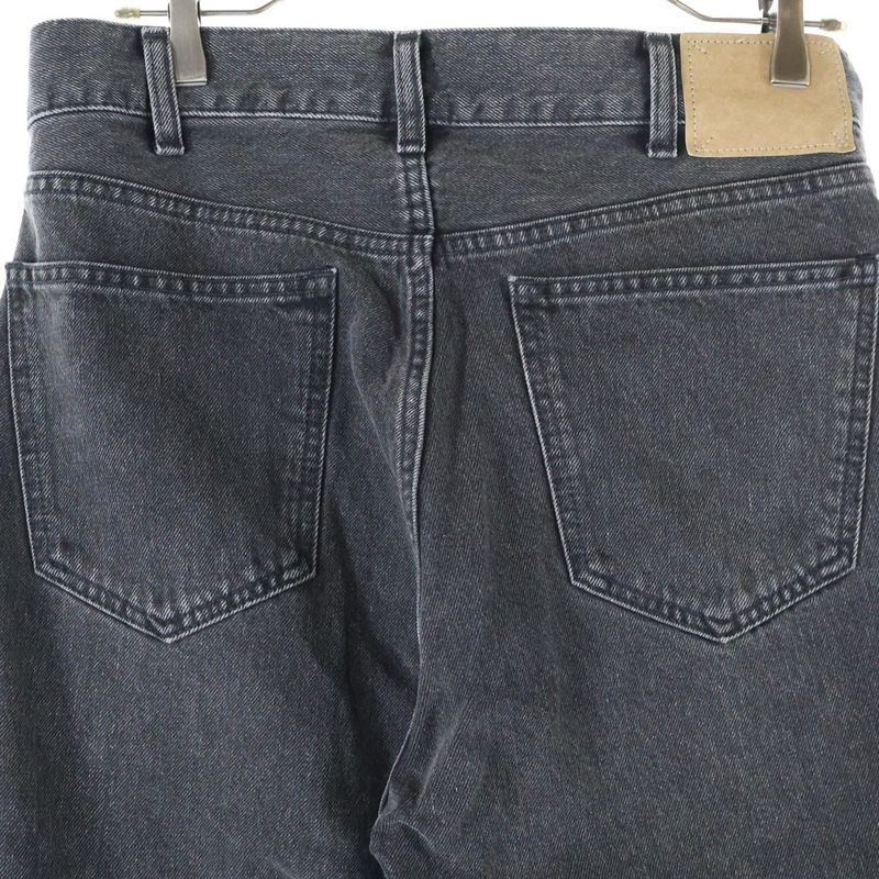 Celine M RE 002 Button Fly Black Denim Pants Jeans