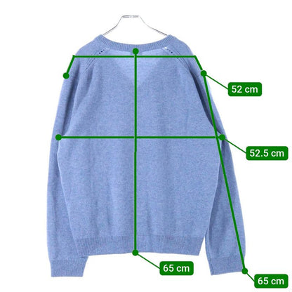 Celine V-neck Cashmere Knit Sweater Blue 3zd6207