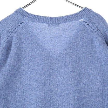 Celine V-neck Cashmere Knit Sweater Blue 3zd6207