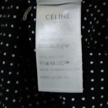 Celine Classic Shirt IN DOT Printed Viscose Dotted Classic Viscose Long Sleeve