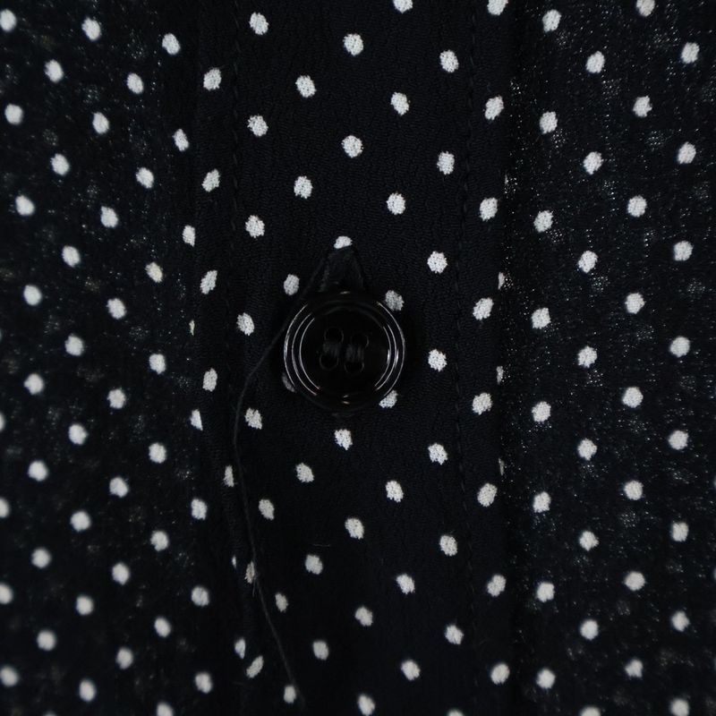 Celine Classic Shirt IN DOT Printed Viscose Dotted Classic Viscose Long Sleeve