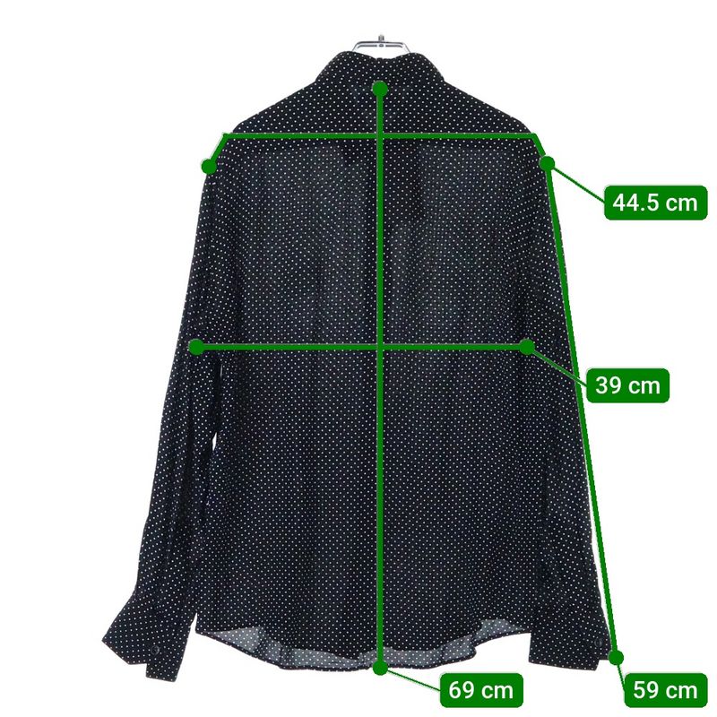 Celine Classic Shirt IN DOT Printed Viscose Dotted Classic Viscose Long Sleeve