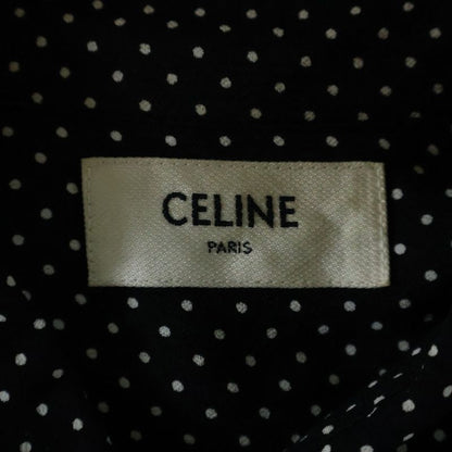 Celine Classic Shirt IN DOT Printed Viscose Dotted Classic Viscose Long Sleeve