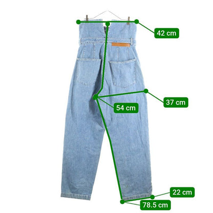 Loewe High Waisted Belted Wide Denim Pants Indigo H2282260ib