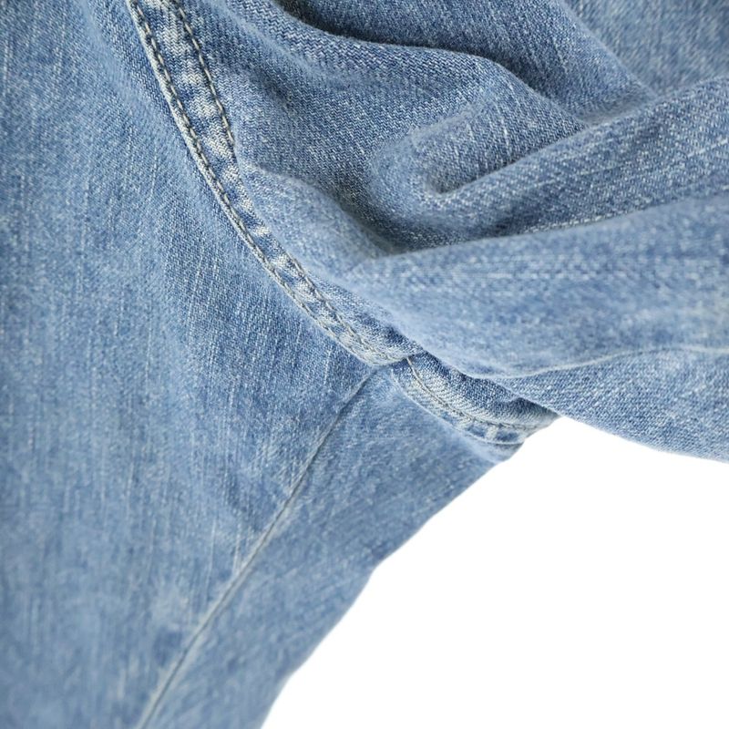 Loewe High Waisted Belted Wide Denim Pants Indigo H2282260ib