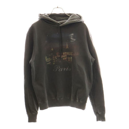 Balenciaga 17AW Paris Hoodie Pullover Paris Print Pullover Hoodie Grey 508191-ty
