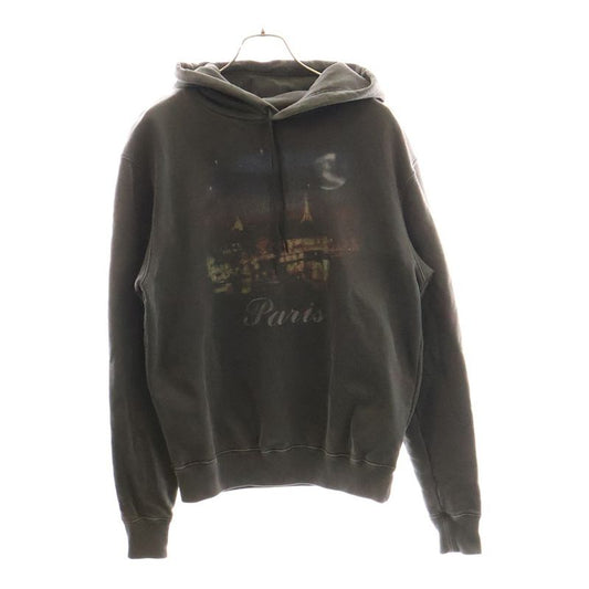 Balenciaga 17AW Paris Hoodie Pullover Paris Print Pullover Hoodie Grey 508191-ty