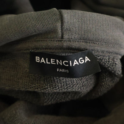 Balenciaga 17AW Paris Hoodie Pullover Paris Print Pullover Hoodie Grey 508191-ty