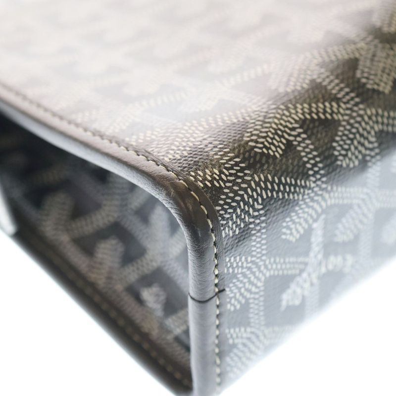 Goyard Jouvence MM Second Bag Coated Canvas Leather Clutch Bag Gray Jouvenmmlty5