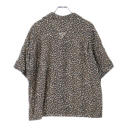 Celine 20AW Leopard Open Collar Rayon Short Sleeve Shirt Brown 2c036900h