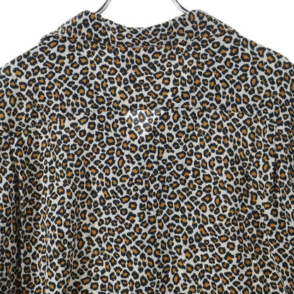 Celine 20AW Leopard Open Collar Rayon Short Sleeve Shirt Brown 2c036900h