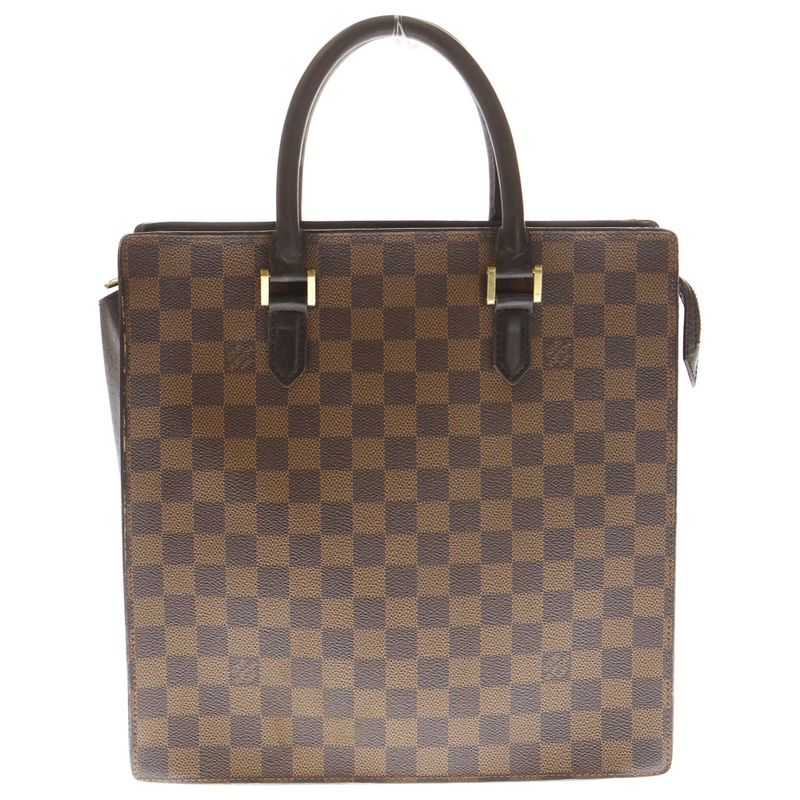 Louis Vuitton Venice PM Damier PVC Leather Hand Tote Bag Gold Hardware Brown