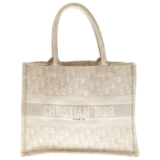 Christian Dior BOOK TOTE Book Tote Medium Oblique Canvas Hand Tote Bag Pink