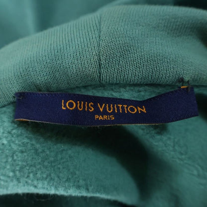 Louis Vuitton 21AW Signature Logo Embroidered Pullover Sweatshirt Hoodie Green