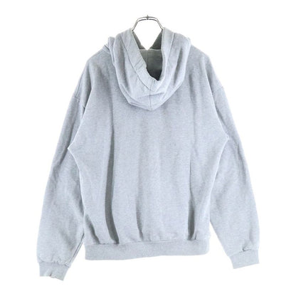 Celine 21AW Loose Hoodie Drawcord Logo Jacquard Pullover Sweatshirt Hoodie Grey