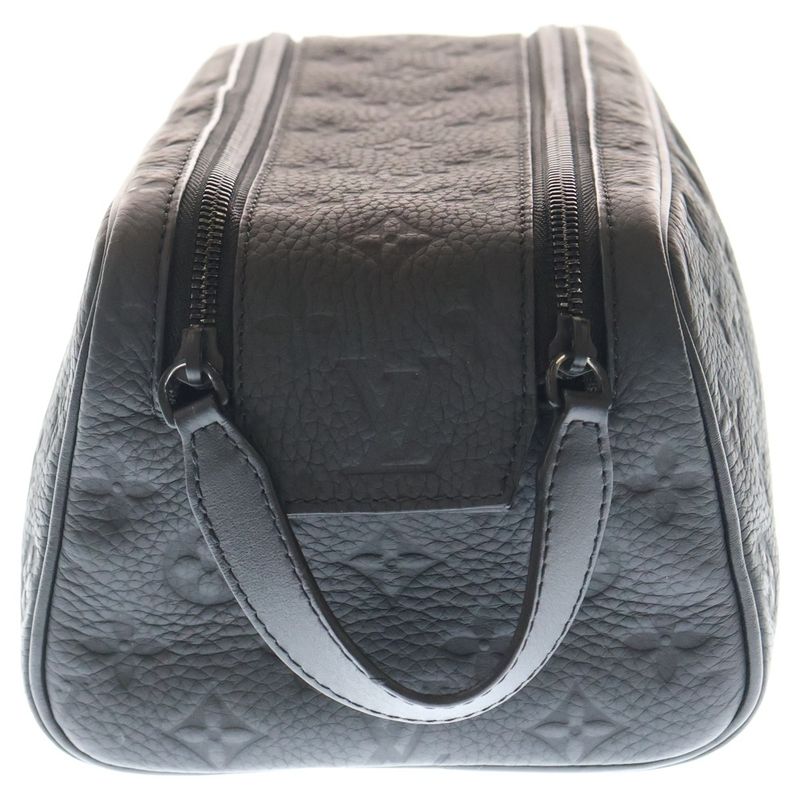 Louis Vuitton Dop Kit Monogram Taurillon Embossed Scuff Leather Hand Clutch