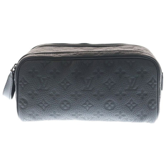 Louis Vuitton Dop Kit Monogram Taurillon Embossed Scuff Leather Hand Clutch