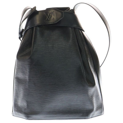 Louis Vuitton Sac Depaul Epi Leather Noir Black One Shoulder Bag Silver