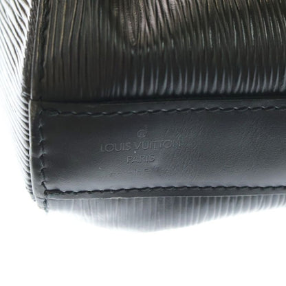 Louis Vuitton Sac Depaul Epi Leather Noir Black One Shoulder Bag Silver