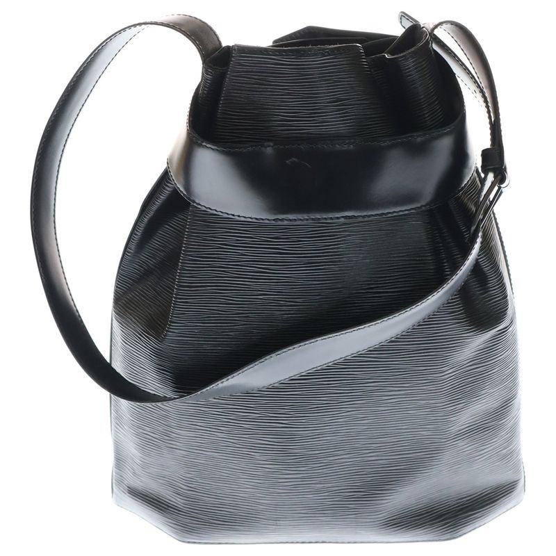 Louis Vuitton Sac Depaul Epi Leather Noir Black One Shoulder Bag Silver