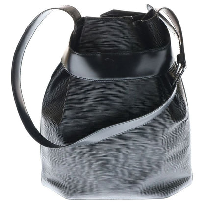 Louis Vuitton Sac Depaul Epi Leather Noir Black One Shoulder Bag Silver