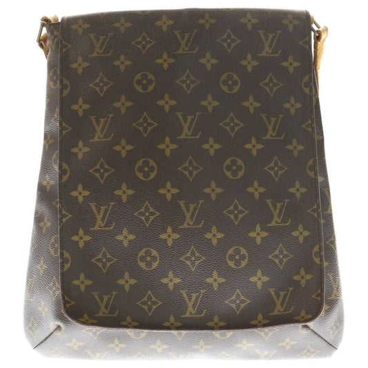 Louis Vuitton Monogram Musette Shoulder Bag Brown Pvcleather M51256 Gold
