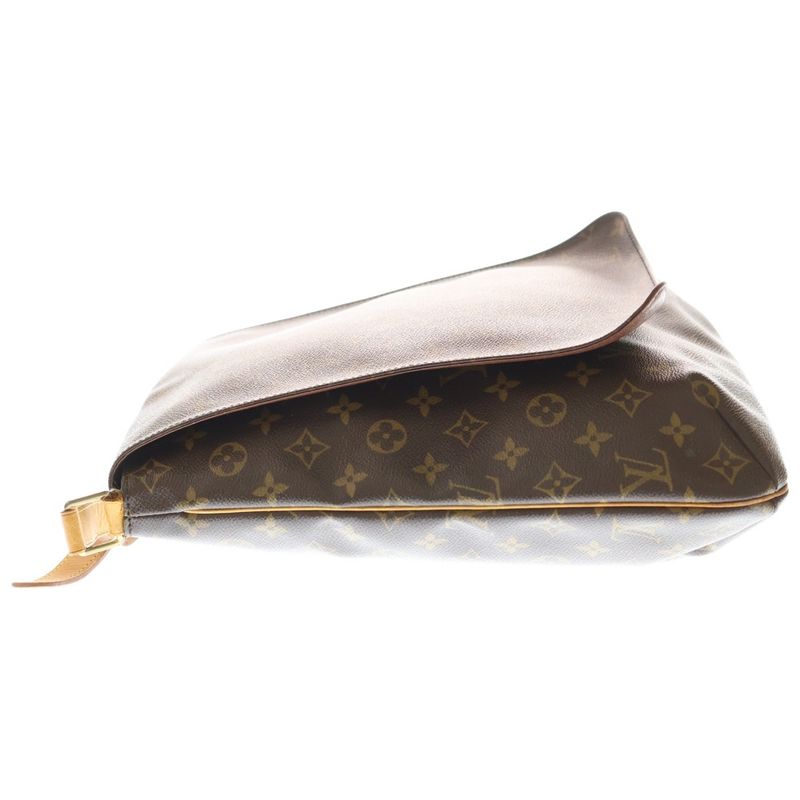 Louis Vuitton Monogram Musette Shoulder Bag Brown Pvcleather M51256 Gold