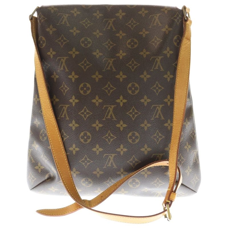 Louis Vuitton Monogram Musette Shoulder Bag Brown Pvcleather M51256 Gold