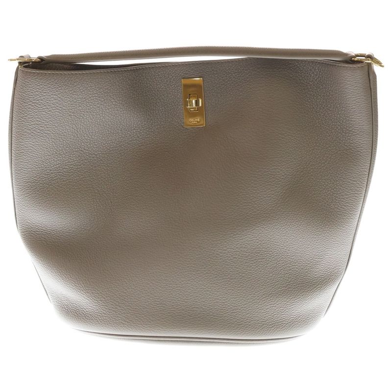 Celine Bucket 16 Caisse Handbag Tote Bag Glazed Leather 195573cr8 Gold Hardware