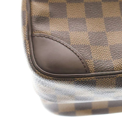 Louis Vuitton Damier Amazon Shoulder Bag Mini Bag Brown Leather X PVC N48074