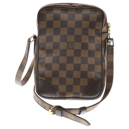 Louis Vuitton Damier Amazon Shoulder Bag Mini Bag Brown Leather X PVC N48074