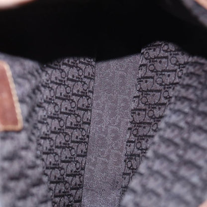 Christian Dior Street Chic Shoulder Bag Indigo Blue And Brown Leather X Denim