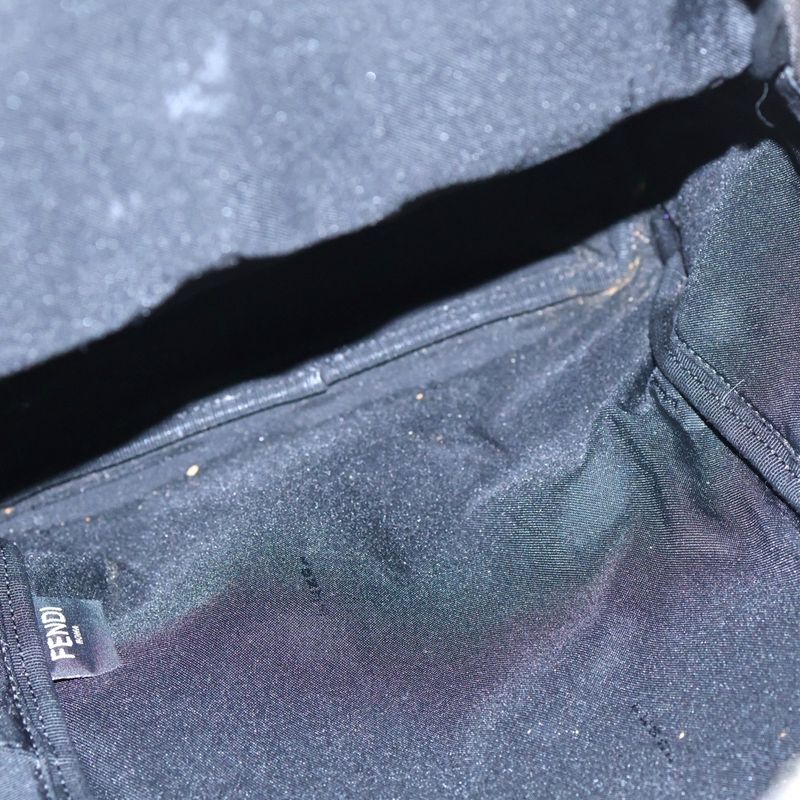 Fendi Monster Bugs Zucca Coated Canvas Backpack Sac Brown And Black 8bz040