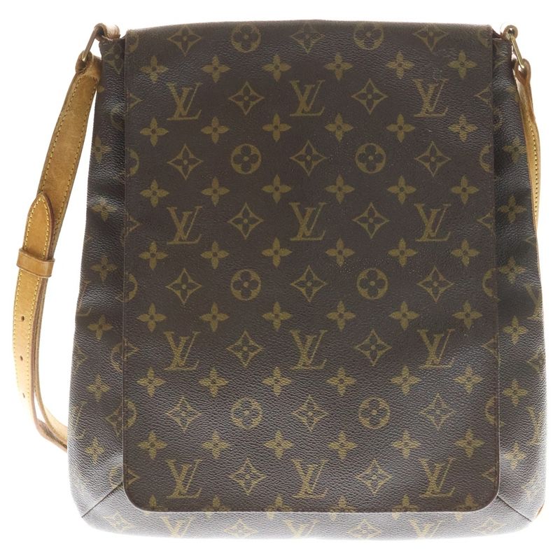 Louis Vuitton Monogram Musette Salsa Shoulder Bag Brown Leather X PVC M51258