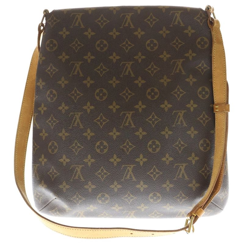 Louis Vuitton Monogram Musette Salsa Shoulder Bag Brown Leather X PVC M51258